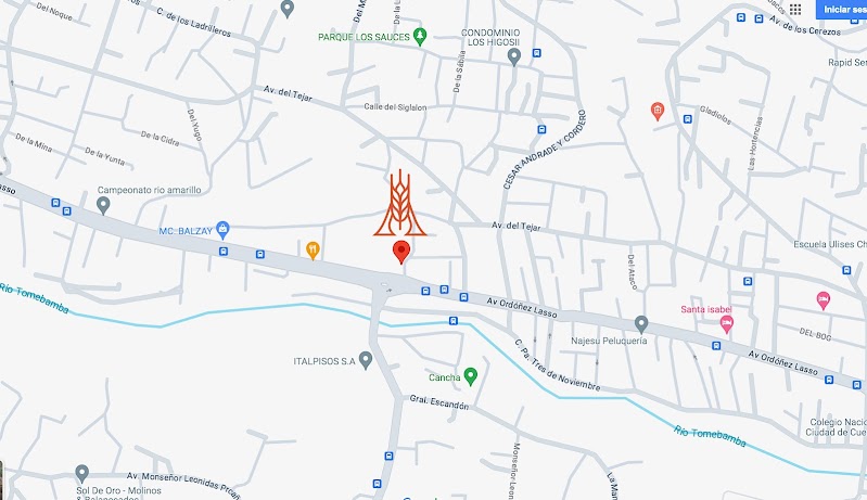 Mapa de ubicación Amassare — Sector Balzay, Cuenca